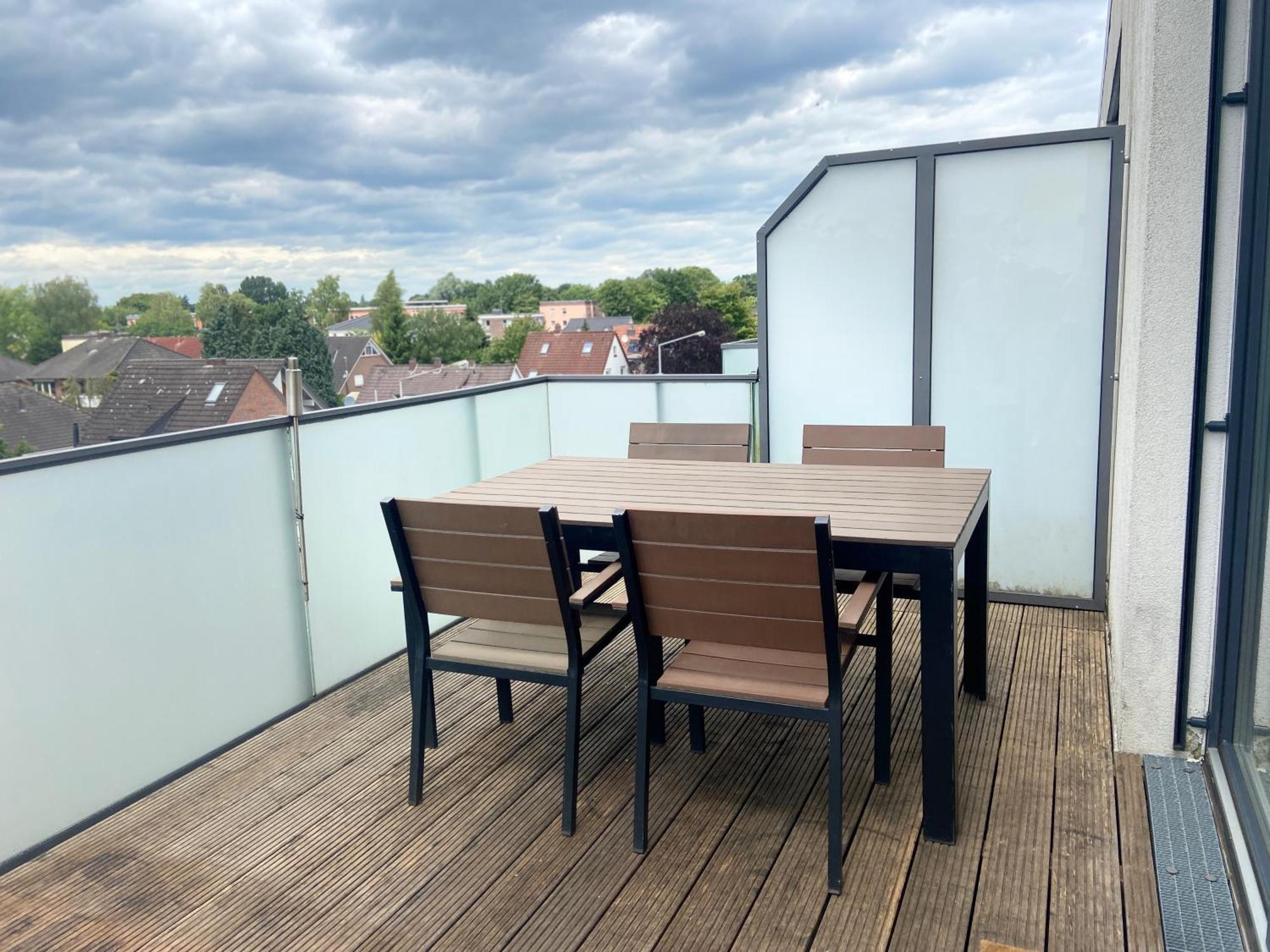 Apartamento Micasa Ol - Modernes Penthouse - Stellplatz - Kueche - Wlan - Dachterrasse Oldenburg Exterior foto